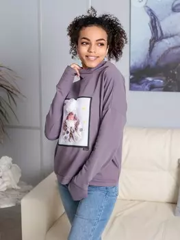 Толстовка трикотажная Эльза (серая) рр