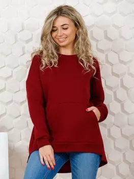 Толстовка трикотажная Эмилия (бордовая)