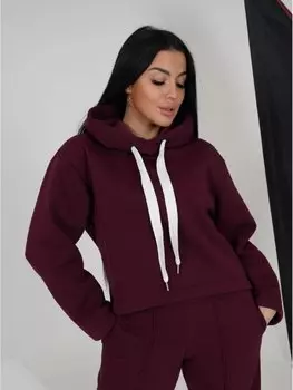 Толстовка трикотажная Кайра (бордовая)