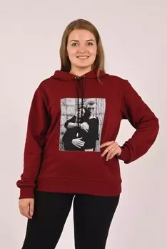 Толстовка трикотажная Лада (бордовая)