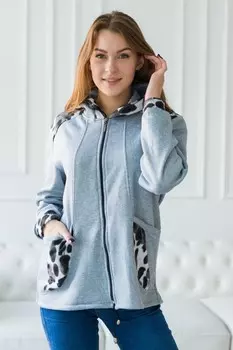 Толстовка трикотажная Ларси (серая)