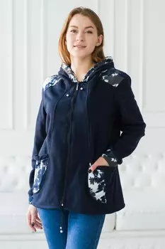 Толстовка трикотажная Ларси (темно-синяя) рр