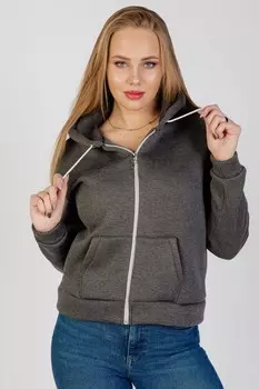 Толстовка трикотажная Лена (темно-серая)