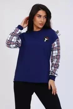 Толстовка трикотажная Леола (индиго)