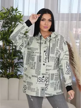 Толстовка трикотажная Лукиана (оливковая)