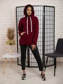 Толстовка трикотажная Мальва (бордовая)