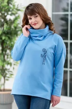 Толстовка трикотажная Микаэла (голубая)