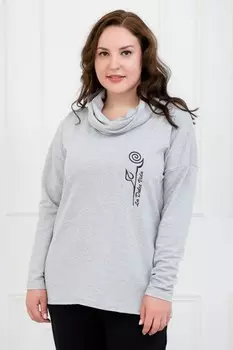 Толстовка трикотажная Микаэла (серая)