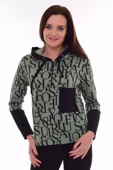 Толстовка трикотажная Селина (оливковая)