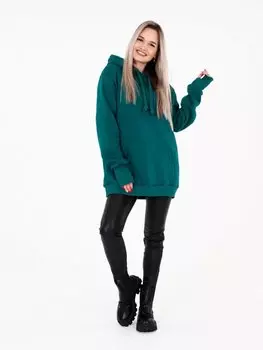 Толстовка трикотажная Шимона (темно-зеленая)