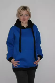 Толстовка трикотажная Софья (синяя)
