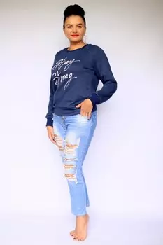 Толстовка трикотажная Стэй (чернильная) рр