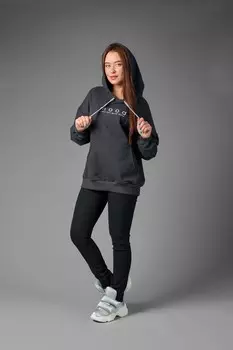 Толстовка трикотажная Женевьева (серо-синяя)