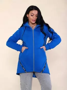 Толстовка трикотажная Зимушка (синяя)