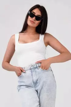 Топ трикотажный Эмоции (белый)