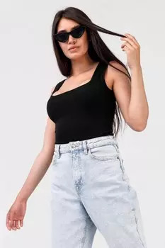 Топ трикотажный Эмоции (черный)