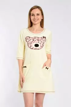 Туника махровая Марина (желтая)