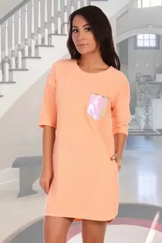 Туника махровая Молекула (персиковая) рр