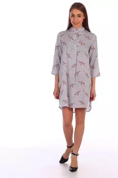 Туника штапельная Апала (голубая)