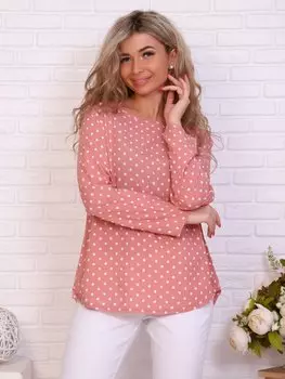 Туника штапельная Рафиза (пудровая)