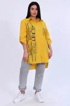 Туника штапельная Тилли (желтая)