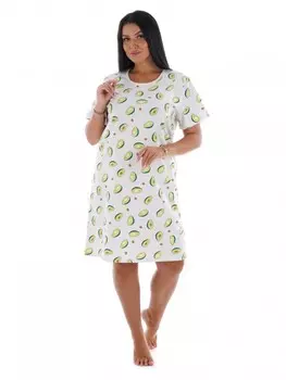 Туника трикотажная Адельфина (персиковая полоса)