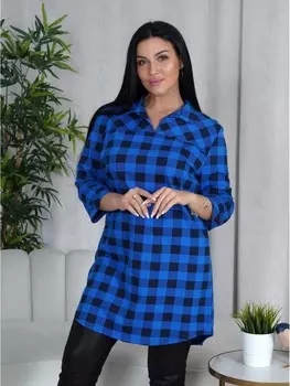 Туника трикотажная Адилин (синяя) рр