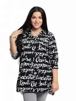 Туника трикотажная Адин (черная) рр