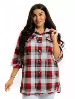 Туника трикотажная Адин (красная клетка) рр