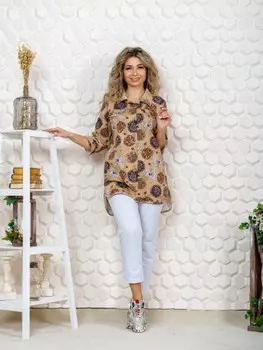 Туника трикотажная Адин (песочная) рр