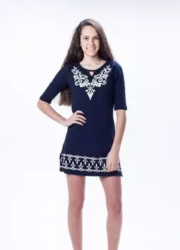 Туника трикотажная Альба (темно-синяя)