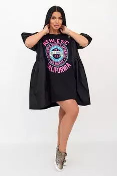 Туника трикотажная Альмина (черная)