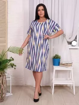 Туника трикотажная Аламеда (синяя)