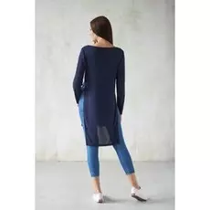 Туника трикотажная Алана (темно-синяя)