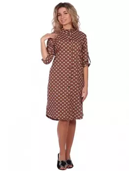 Туника трикотажная Алтана (коричневая) рр