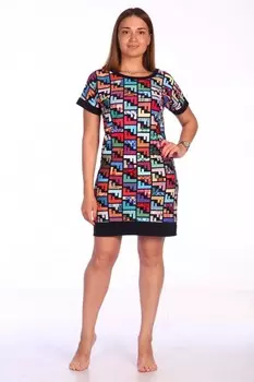 Туника трикотажная Амели (абстракция)