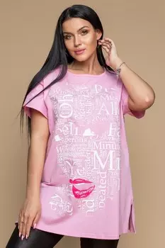 Туника трикотажная Амели (розовая) рр