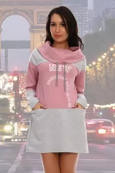 Туника трикотажная Американка (розовая) рр