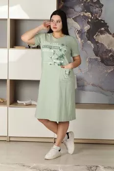 Туника трикотажная Амизи (зеленая)