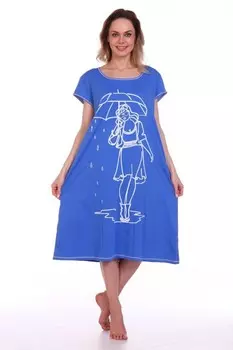 Туника трикотажная Амстердам (синяя) рр