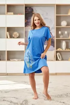 Туника трикотажная Анабелла (голубая)