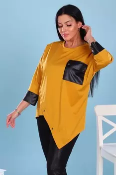 Туника трикотажная Арагоста (горчичная)