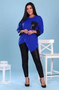 Туника трикотажная Арагоста (васильковая)