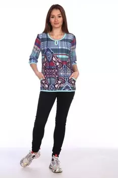 Туника трикотажная Арил (ментоловая) рр