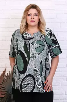 Туника трикотажная Армада (зеленая) от