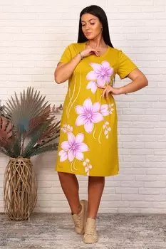 Туника трикотажная Атифа (горчичный)