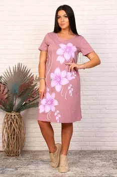 Туника трикотажная Атифа (сухая роза)