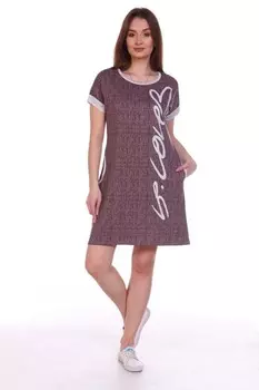 Туника трикотажная Аурели (шоколадная)