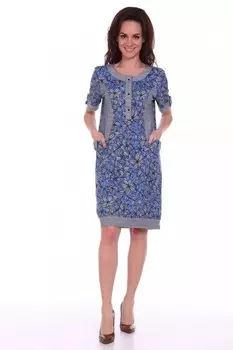 Туника трикотажная Аксинья (голубая) рр