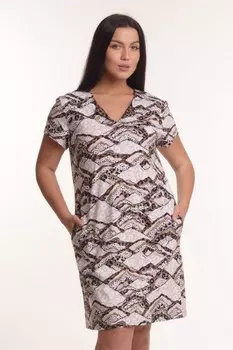 Туника трикотажная Бахати (коричневая)